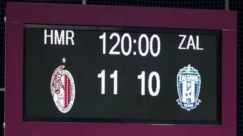 11-10 Hamrensparta vs.Zalgiris的罰球在冠軍聯(lián)賽預(yù)選賽中是14輪