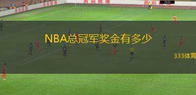 NBA總冠軍獎金有多少